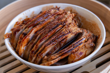Braised pork, traditional Chinese food 