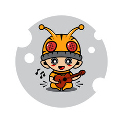 Bee mascot character activity