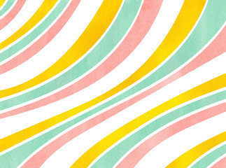 Watercolor striped background.