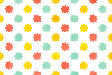 Watercolor flowers pattern.