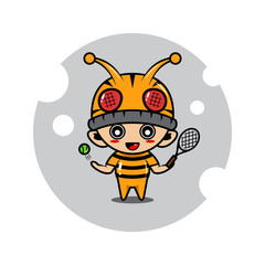 Bee mascot character activity
