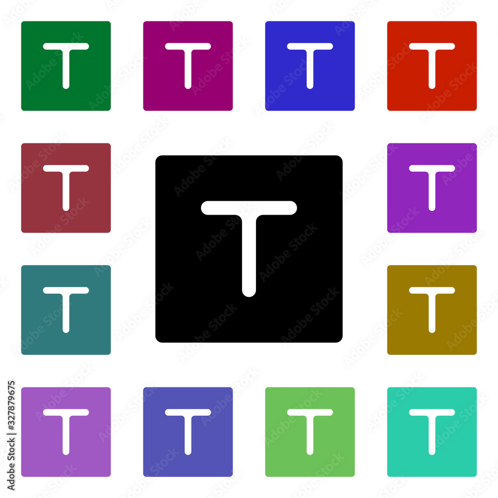 Poster taxi multi color style icon. simple glyph, flat vector of web icons for ui and ux, website or mobile