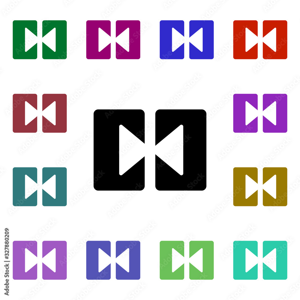 Poster combine cells multi color style icon. simple glyph, flat vector of web icons for ui and ux, website 