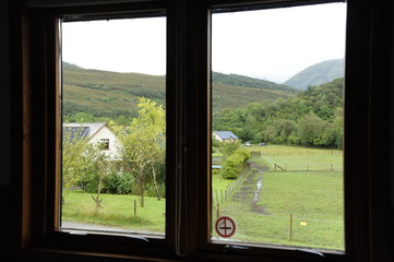 Schottland durch Fenster