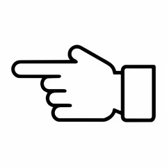 Simple hand icon. Hand clicking icon Finger vector icon. Touch vector icons set. Illustration isolated for graphic and web design.