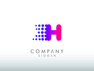 H letter/text/initial company or any kind of business logo design vector