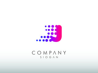 Obraz premium J letter/text/initial company or any kind of business logo design vector