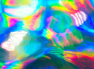 Fototapeta na wymiar blurred holographic colorful iridescent abstract background