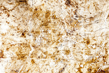 Metal rust texture. Grunge peeling paint background. Dirty industrial steel sheet pattern. Weathered iron surface.