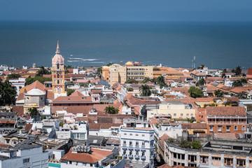 Ciudad de Cartagena, ciudad amurallada de Colombia