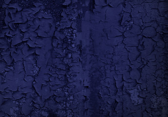 Obraz premium Old blue paint texture with crack
