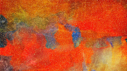 Abstract contemporary background. Watercolor texture pattern. Oil painting style. Stock. Digital design impressionism artwork. Hand drawn artistic. Art for sale. Warm colors. Paper or canvas print.