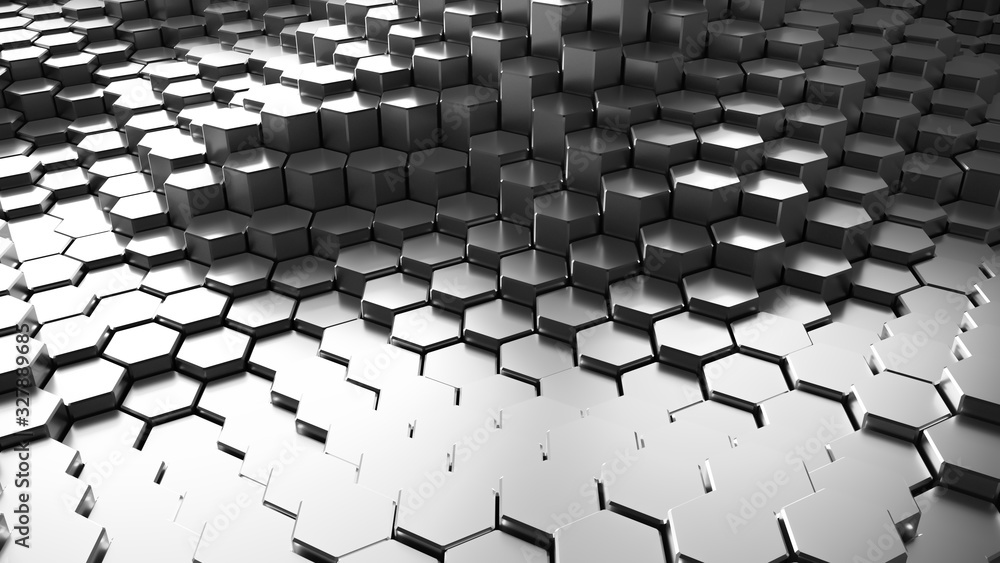 Poster abstract hexagonal background.