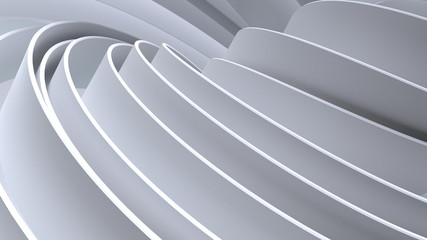 Abstract Background. White swirling ribbon.
