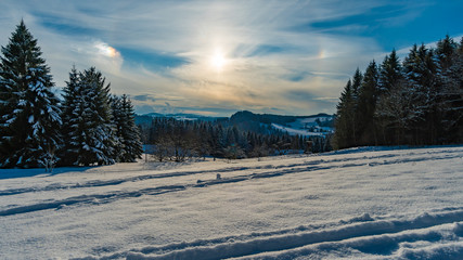 The beautiful Eistobel in winter