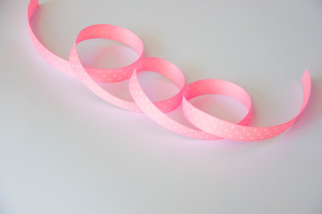 two ribbon on a white background