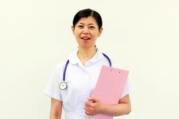 女性　看護師　医療　介護　病院　笑顔