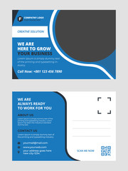 Corporate Post Card Design and Template. 