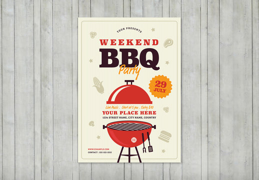 Bbq Party Flyer Layout