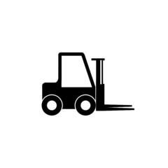 Lifting machine sign for mobile concept and web design. Forklift icon  