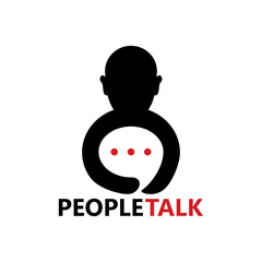 People Talk Logo Template Design