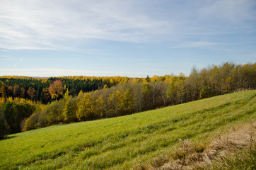 Fototapeta premium Beautiful green nature landscape of Europe