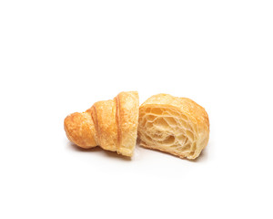 Croissant on white