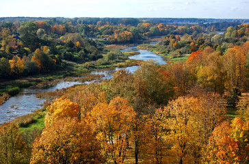 Beautiful green nature landscape of Europe