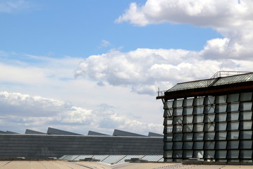 A landscape by the train station in madrid. © Gene