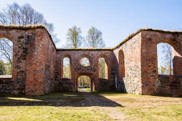 Ruins of Saint Mary's Church in Old Vaasa, Vaasa, Finland