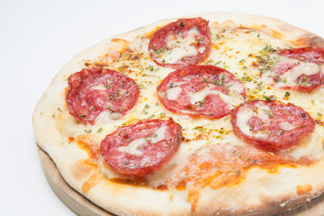 Margherita pizza or pizza with cheese and tomato