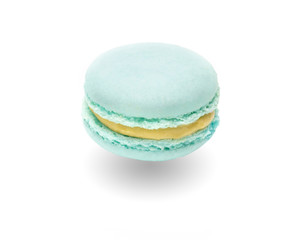 Macarons on white