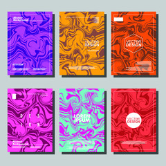 Mixture of acrylic paints. Liquid marble texture. Fluid art. Applicable for design cover, presentation, invitation, flyer, annual report, poster and business card, design packaging. Modern artwork