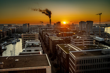 the sunrise of Hafencity II