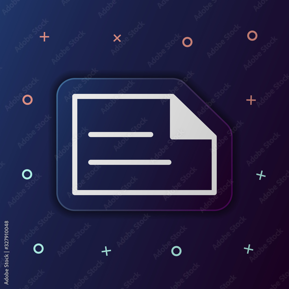 Fototapete writing on paper nolan button icon. simple thin line, outline vector of web icons for ui and ux, web