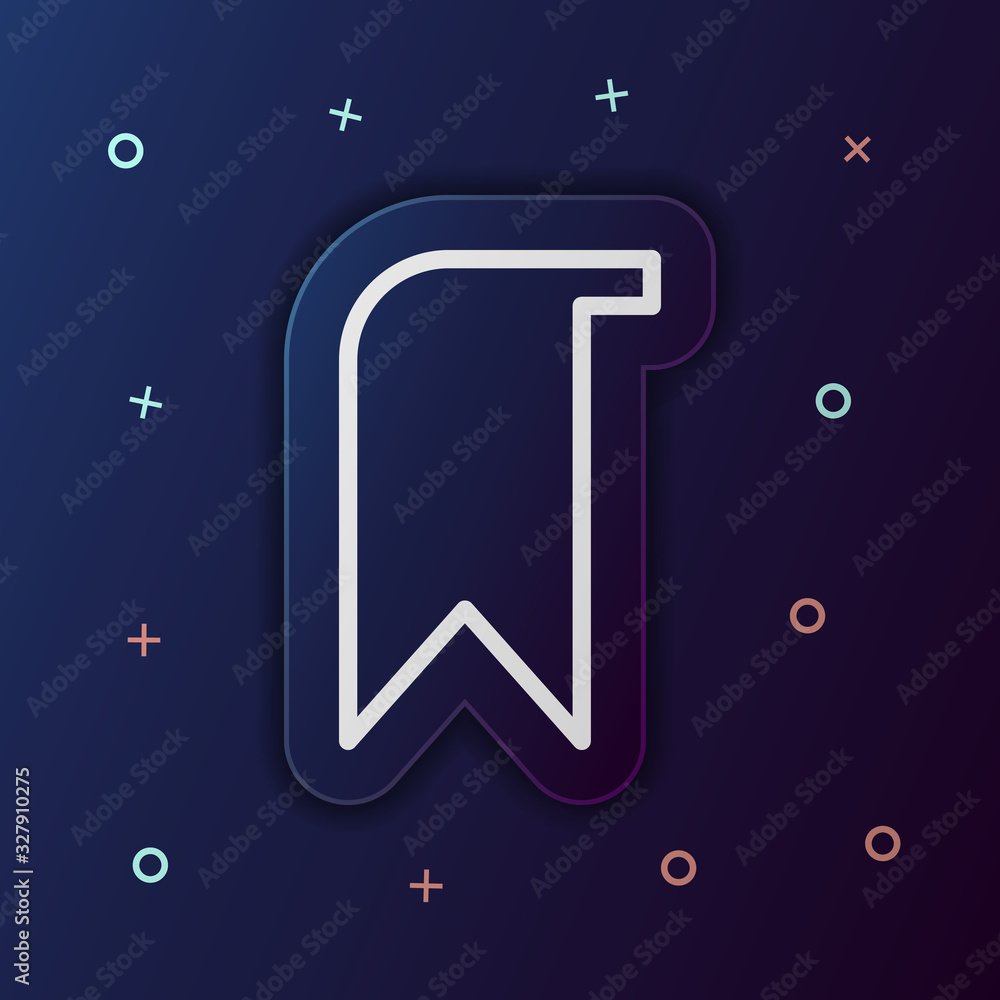 Poster tab nolan button icon. simple thin line, outline vector of web icons for ui and ux, website or mobil