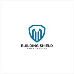 shield building logo vector creative illustration design, Logo Shield City Idea logo design inspiration
