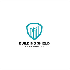 shield building logo vector creative illustration design, Logo Shield City Idea logo design inspiration