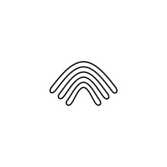 Wi-fi icon. Wireless symbol. Internet connection sign. Logo design element.