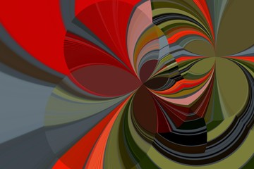 Abstraction in color with various forms  