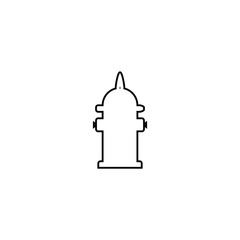 Fire hydrant icon. City emergency symbol. Logo design element