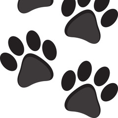 Fototapeta premium cat or dog paw print icon