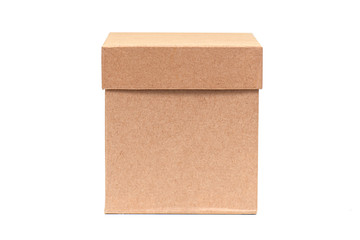 Cardboard box isolated on white background