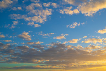 Obraz premium Blue Sky Clouds Pattern Background
