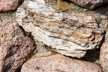 old stone wall of stones