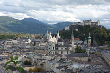 Fototapeta na wymiar View of Salzburg city in Austria