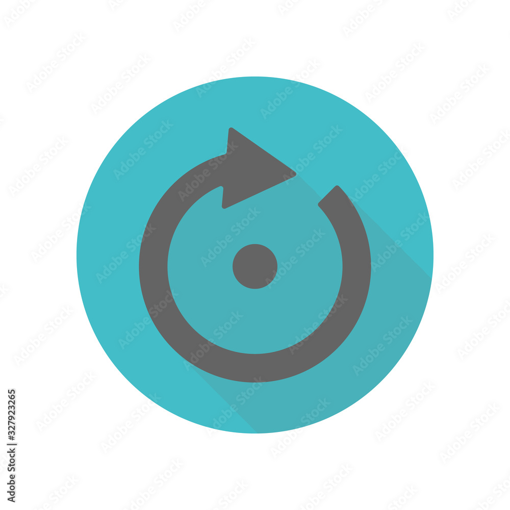 Poster arrow, point long shadow icon. simple glyph, flat vector of arrow icons for ui and ux, website or mo
