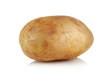 raw, unpeeled potatoes