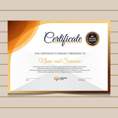 elegant gold diploma certificate template. Use for print, certificate, diploma, graduation
