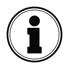 information  icon. Black vector information   sign, symbol